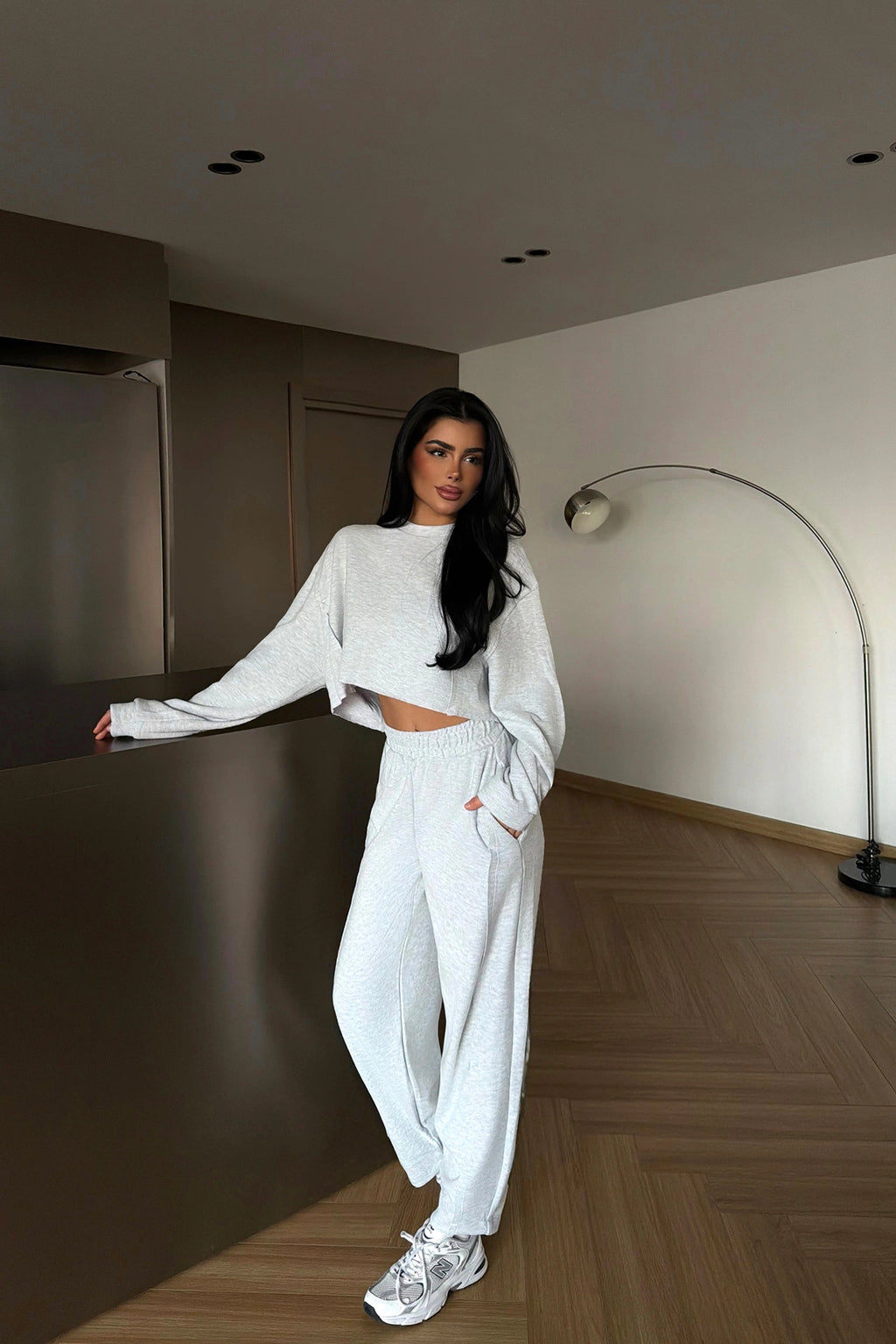 Grey Brendon tracksuit set