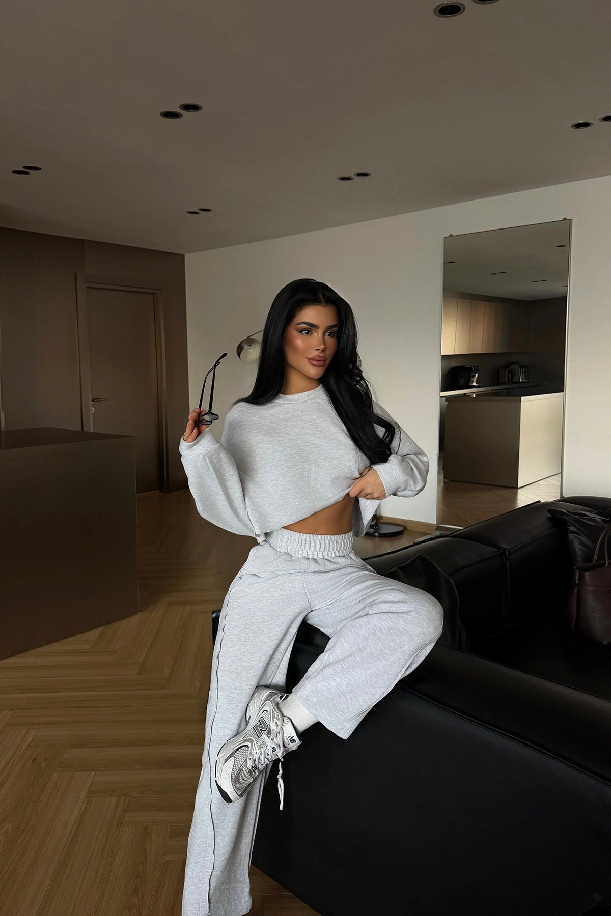 Grey Brendon tracksuit set