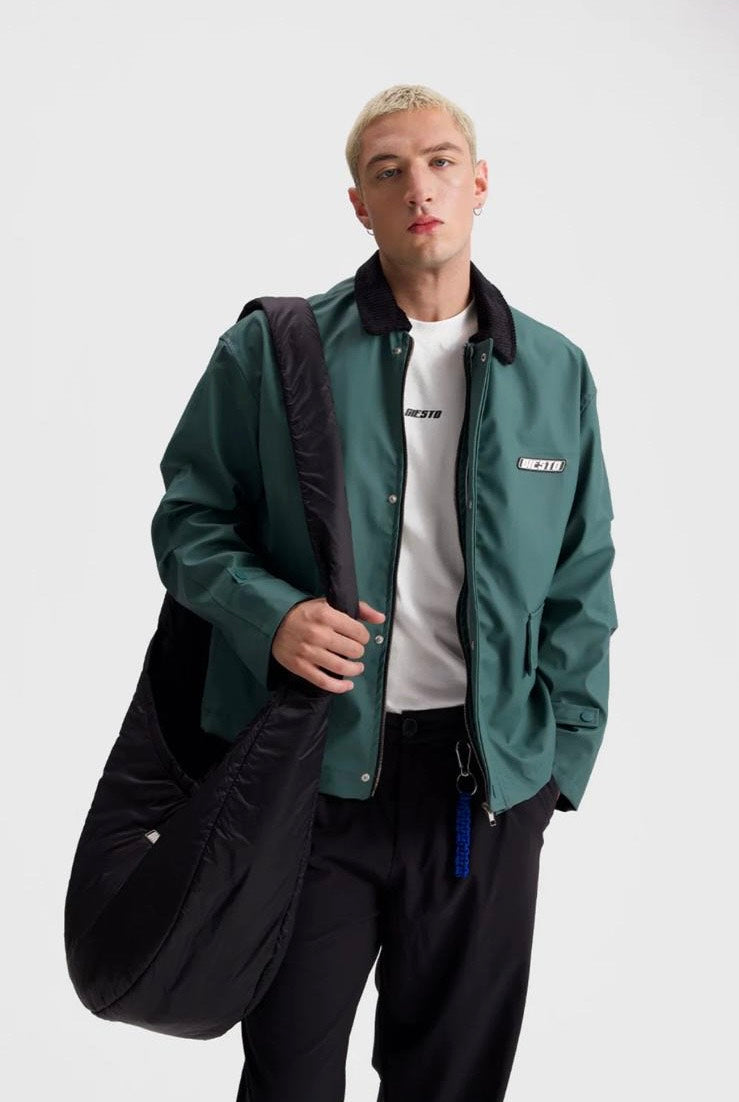 Green waterproof jacket
