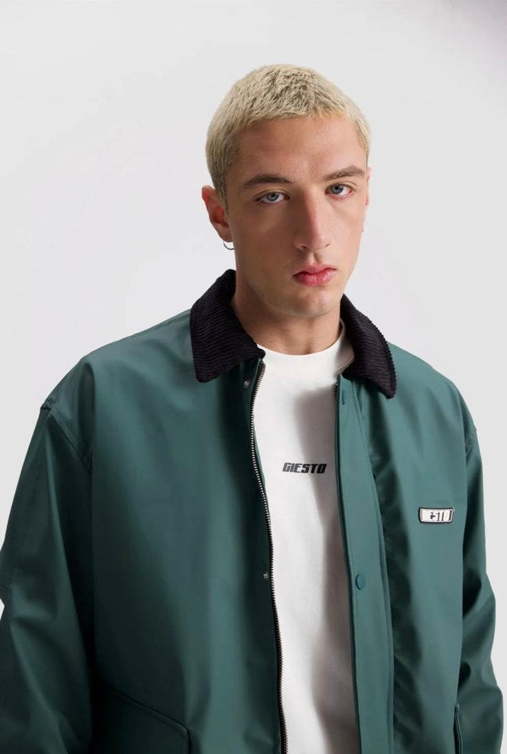Green waterproof jacket